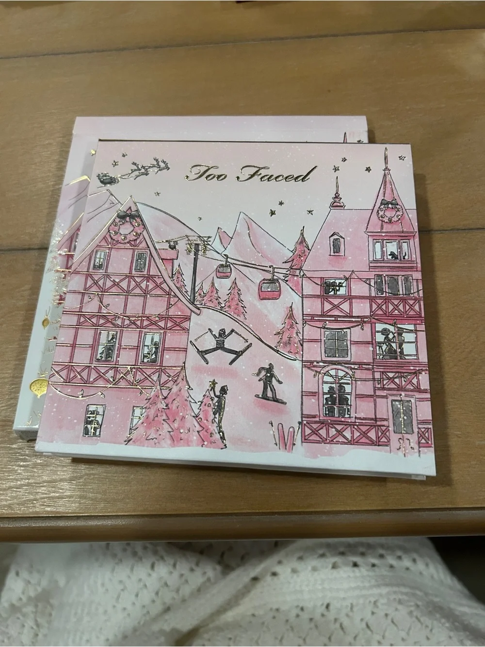 Too Faced Christmas in the Alps Eyeshadow Palette - Pink, White & Gold Accents